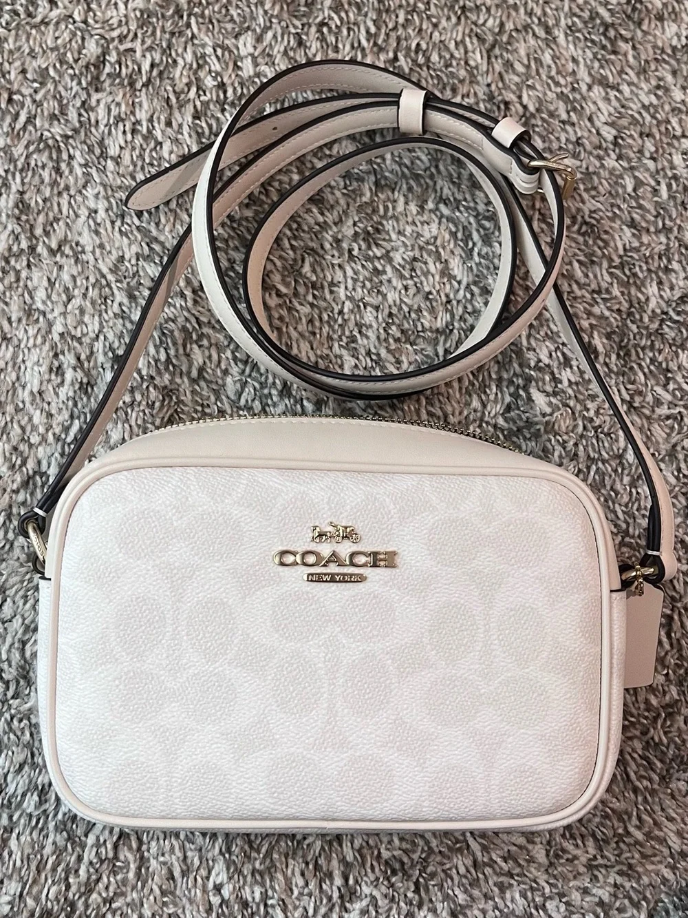 Coach Mini Jamie Camera Bag Chalk Crossbody NEW